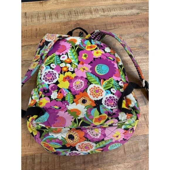 Vera Bradley Va Va Bloom Backpack Colorful Floral Campus Zipper SEE photos - Picture 4 of 16